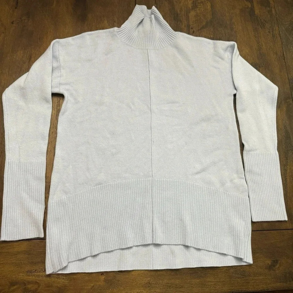 Beautiful ice blue French Connection mock turtleneck sweater. XS.